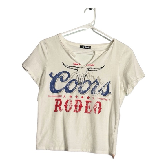 Coors Rodeo White Short Sleeve Tee - Picture 2 of 2